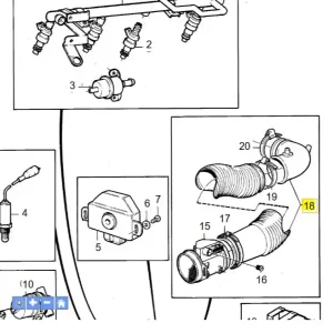 Darmowy zwrot Przewód rurka układu dolotowego Volvo 740 940
