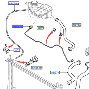 Bezpieczna płatność Przewód rurka zbiorniczka wyrównawczego / 01 12