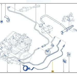 Przewód sprzęgła 1.5 dci 3 Dostępne od ręki