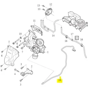 Przewód podciśnienia kolektora ssącego XC40 Wyprzedaż
