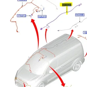 Przewód podsufitki Ford Transit Connect 2013 - wyprzedaż Oferta czasowa