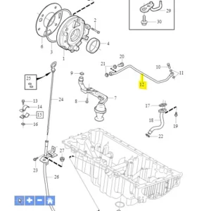 Niska cena Przewód olejowy turbosprężarki D5244T4
