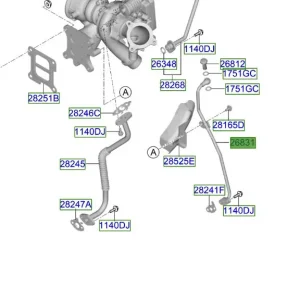 Przewód olejowy turbosprężarki Kia ProCeed 20-25 Bezpieczna płatność
