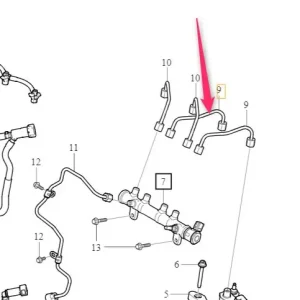 Przewód paliwowy cylinder 1 i 2 XC60 V60 V90 S90 Volvo Ostatnie sztuki