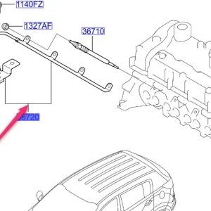 Przewód świec żarowych Hyundai Rabat