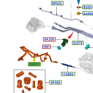Przewód świecy żarowej Ford Mondeo MK4 Kuga - wyprzedaż Wysoka jakość