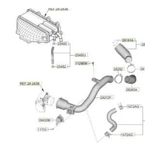 Przewód układu chłodzenia Hyundai Tucson (2024) - wyprzedaż Szybka wysyłka