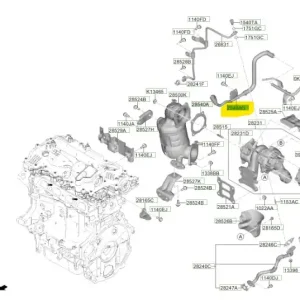 Przewód układu chłodzenia Hyundai Tucson / Kona (2021-) OE Nowość