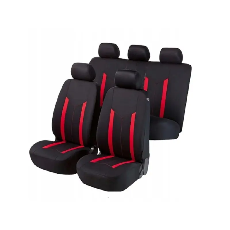 Sprawdź teraz POKROWCE NA SIEDZENIA WALSER 11809 UNIWERSALNE CZARNO-CZERWONE