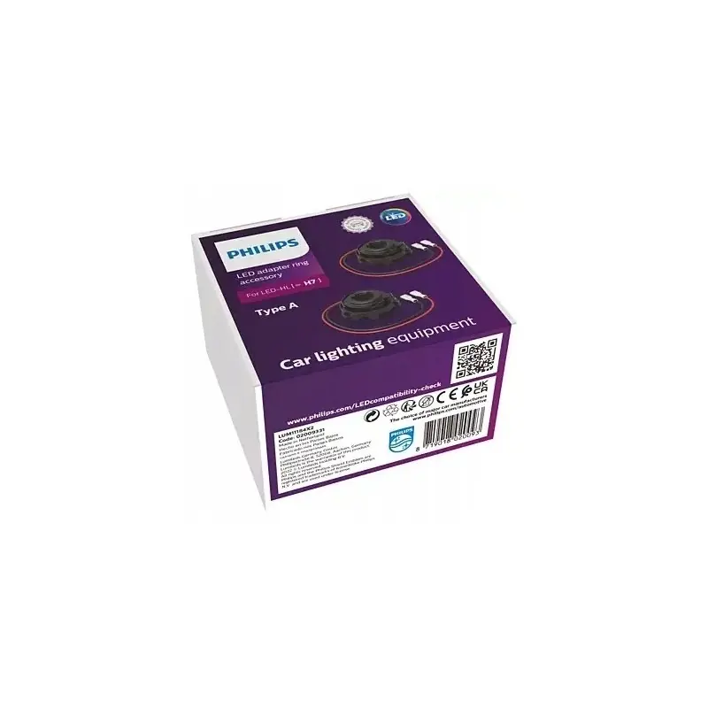 Bezpieczne zakupy Pierścienie mocujące Typ A PHILIPS H7 LUM11184 X2 2 sztuki 5,5G uniwersalne