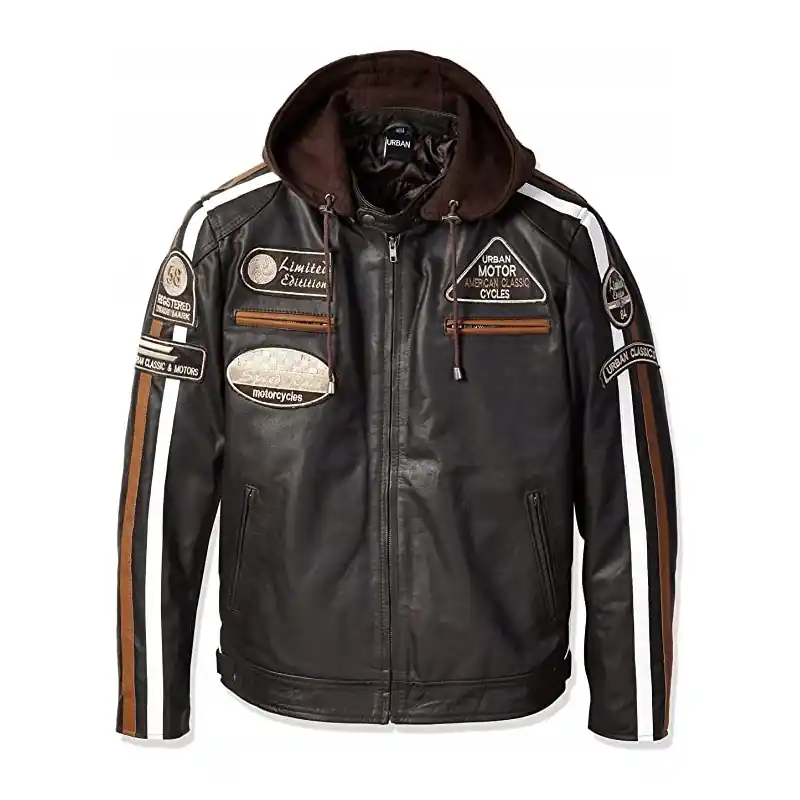 Okazja KURTKA SKÓRZANA DAMSKA MOTOCYKLOWA URBAN 5884 5XL