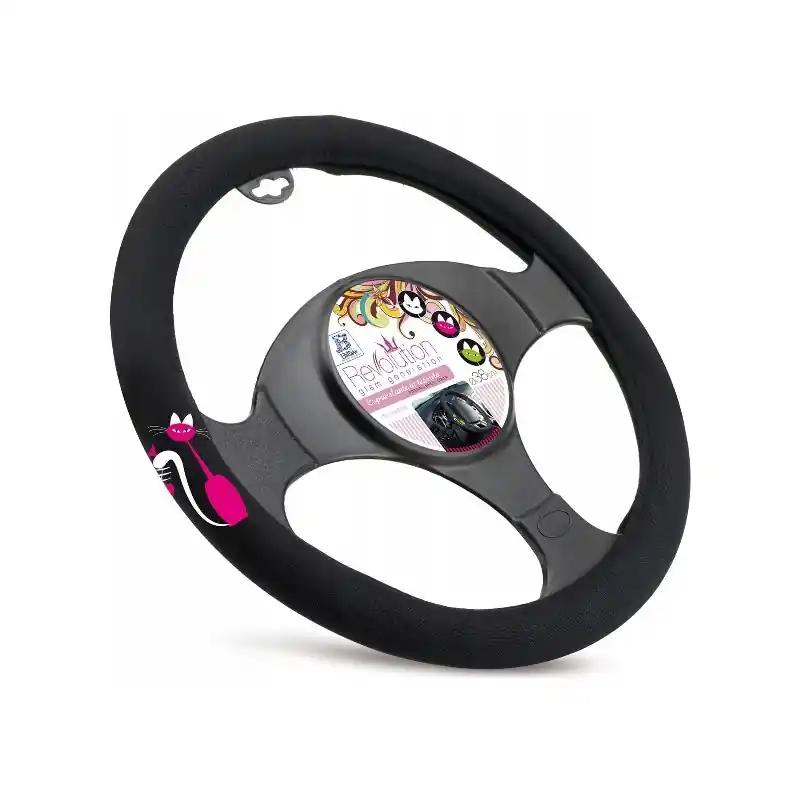 POKROWIEC NA KIEROWNICĘ SAMOCHODOWĄ BOTTARI MY SWEET CAT UNIWERSALNY Ostatnia szansa