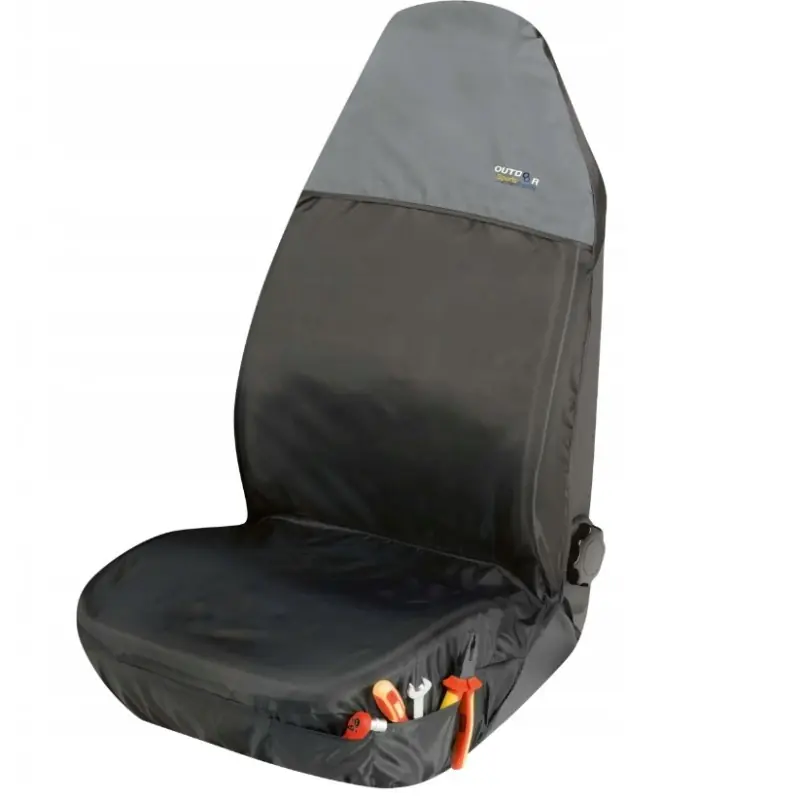 Bezpieczna płatność WALSER 12067 Pokrowiec ochronny na fotel z przodu czarny/szary