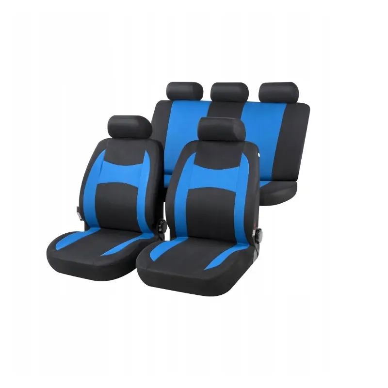 Kup online Pokrowiec na komplet siedzeń Walser 13419 uniwersalne czarny niebieski