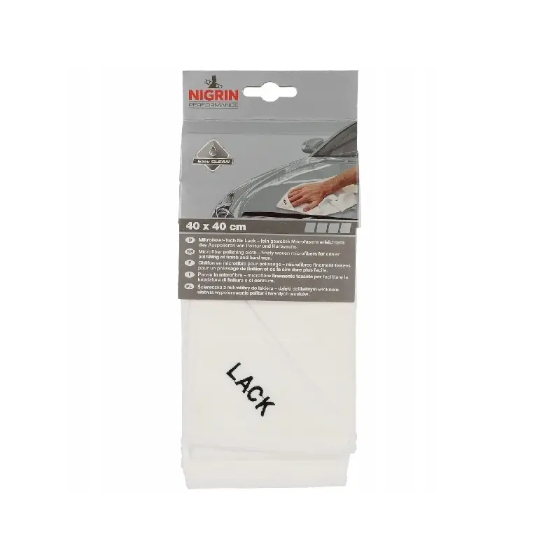 Ostatnia szansa ŚCIERECZKA DO POLEROWANIA LAKIERU SZKŁA NIGRIN 71121 40X 40CM MIKROFIBRA