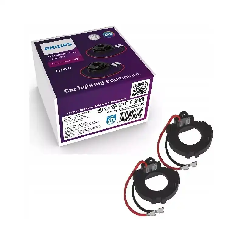 Hit cenowy Pierścienie adaptery mocujące PHILIPS 11176 X2 LED-HL H7 TYPE D 2 sztuki