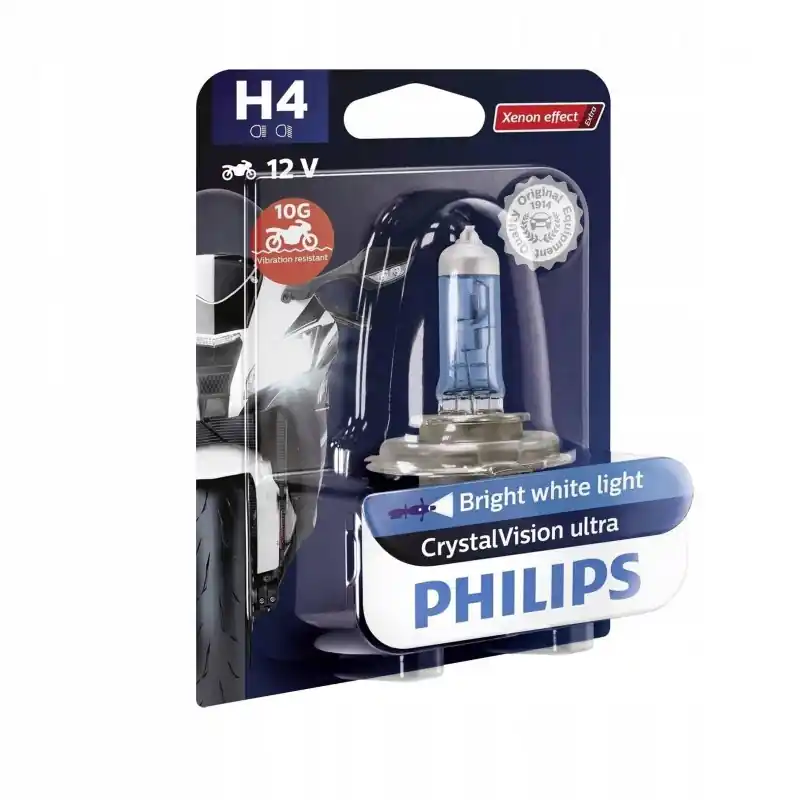 Żarówka halogenowa PHILIPS 12342CVUBW CrystalVision Ultra Moto 12V 60/55W Popularny