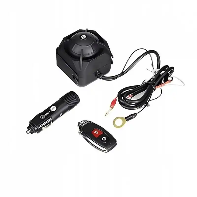 Do wyczerpania zapasów Uniwersalny alarm samochodowy Beeper XRA1025 12V 118Db czarny pilot