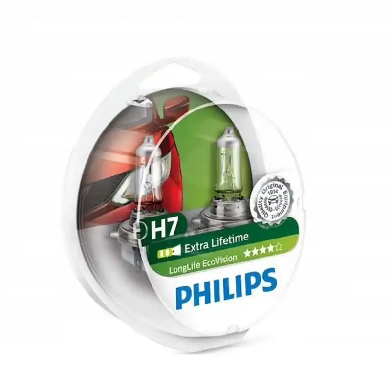 Zamów teraz Żarówka PHILIPS Longlife Ecovision 12V 55W PX26D komplet 2 sztuki