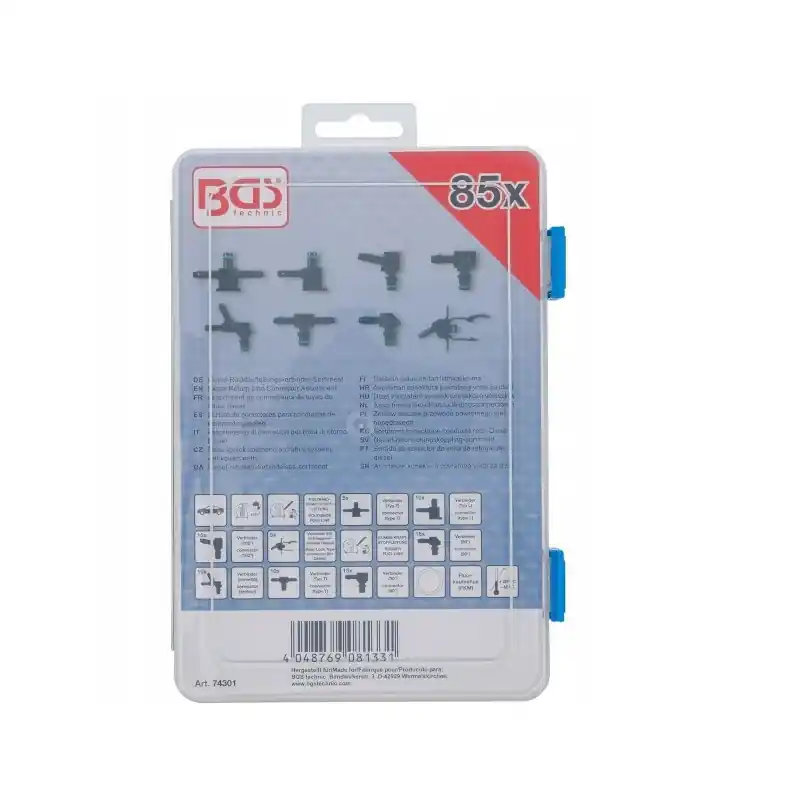 Złączki przewodu powrotnego oleju napędowego BGS 74301 85 szt. Bezpieczna płatność