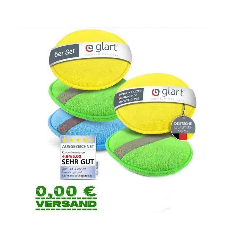Zestaw gąbek polerskich do polerowania GLART 46PP z mikrofibry 5 sztuk Nowość