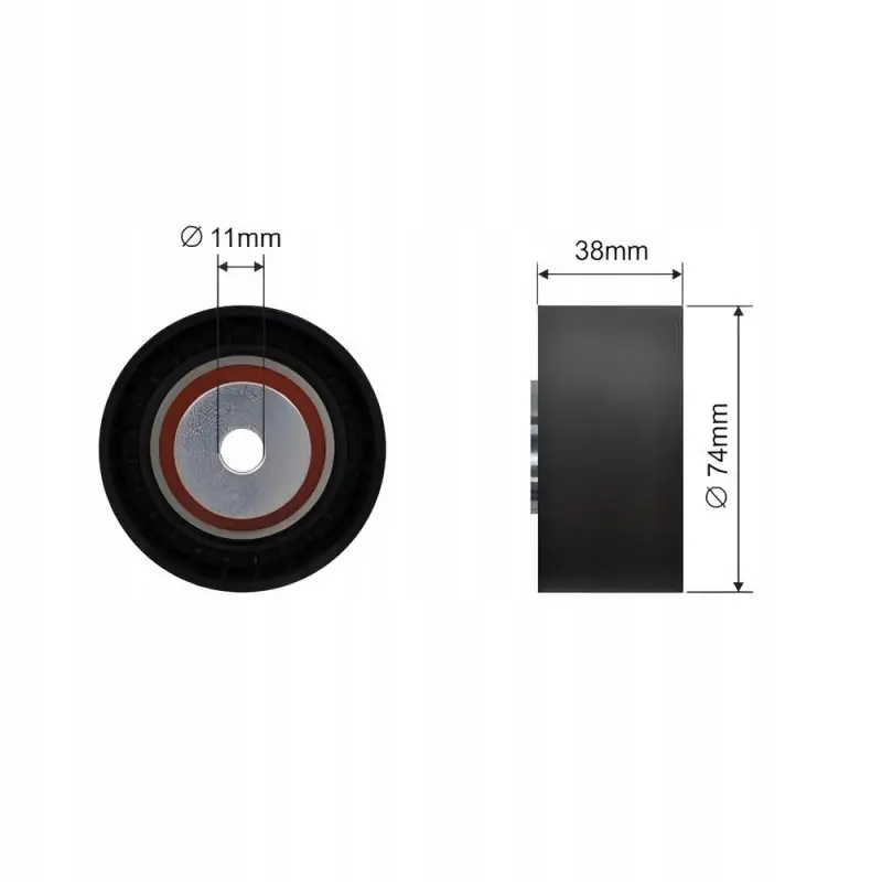 Rolka paska rozrządu CAFFARO 500115 kierunkowa pasek klinowy zębaty Scania Darmowa dostawa