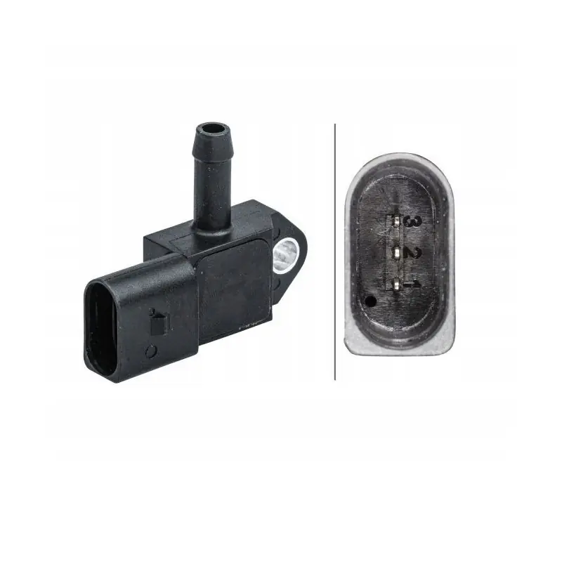 Obniżka ceny Czujnik ciśnienia spalin HELLA 6PP 009 409-591 3-biegunowy przykręcany Audi