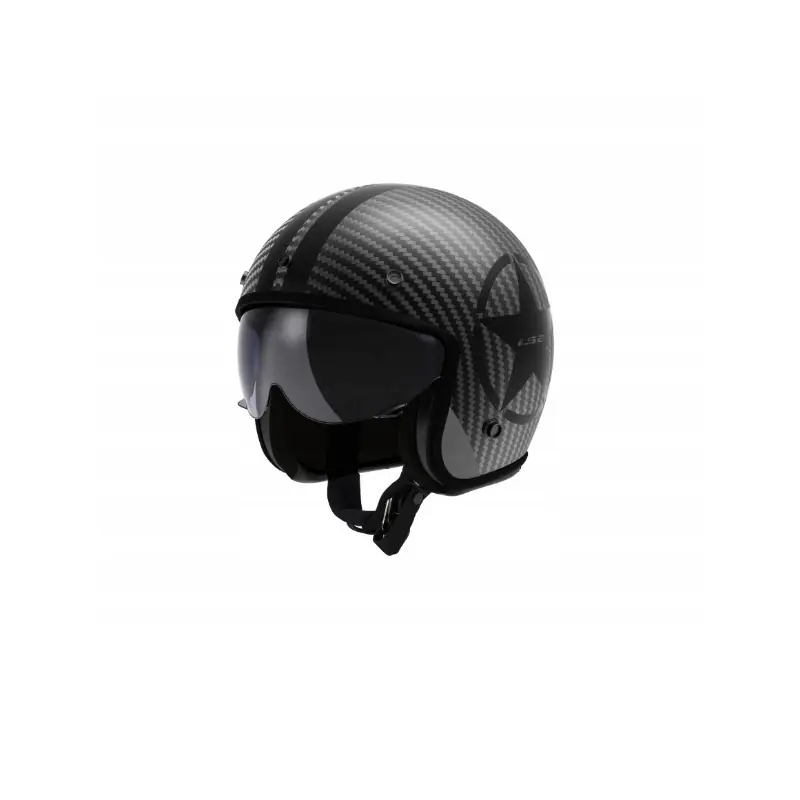 Ekspresowa dostawa Kask motocyklowy otwarty LS2 OF601 Bob II Carbon M 57-58cm