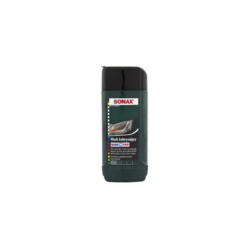 Ograniczona ilość Sonax nano pro wosk koloryzujący zielony 250ml