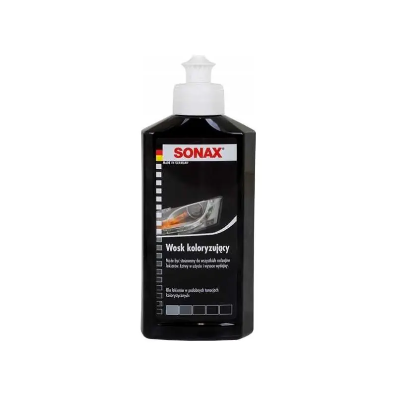 Nowość Sonax nano pro wosk koloryzujący czarny 250 ml