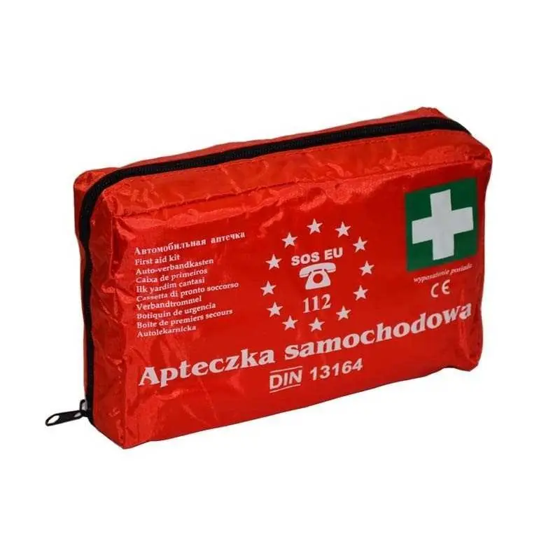 Nowy Apteczka samochodowa DIN 13164 SASZETKA