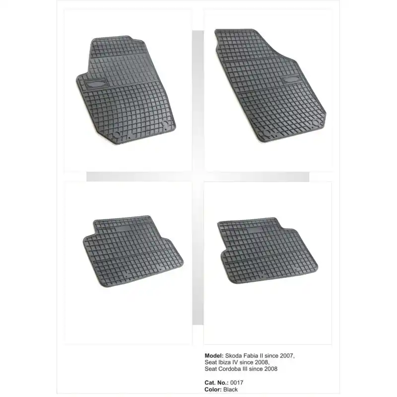 Dywaniki gumowe Skoda Fabia 2 II 2006 - 2014 Do wyczerpania zapasów