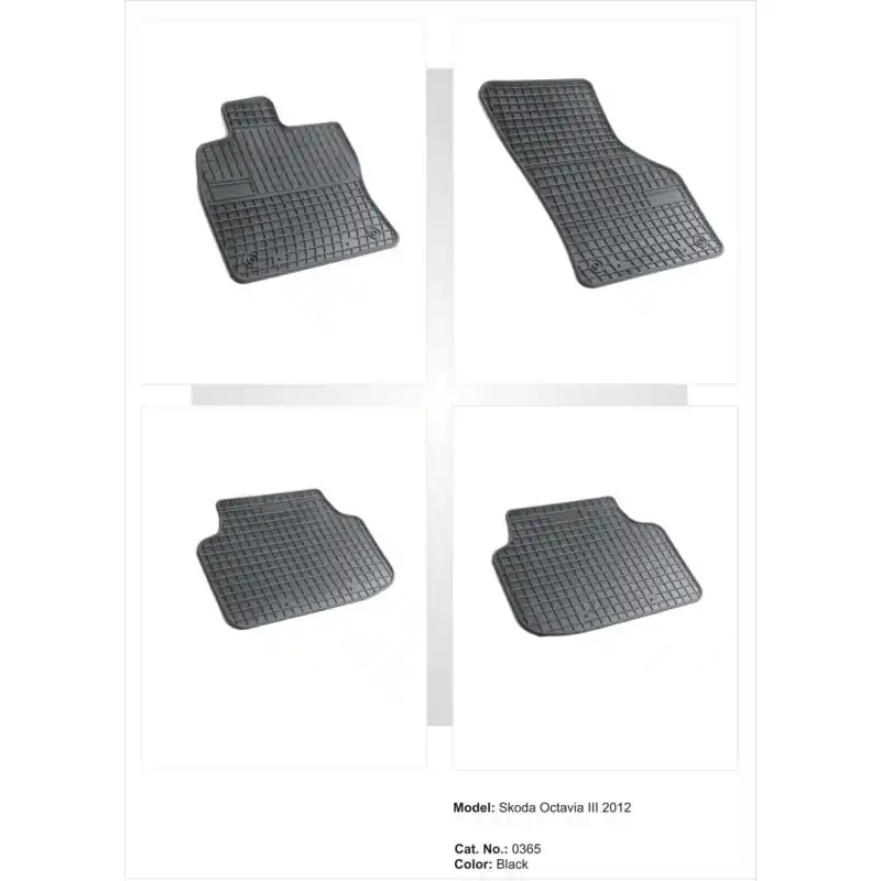 Hit sprzedaży Dywaniki gumowe Skoda Octavia 3 III 2012-...