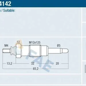 ŚWIECA ŻAROWA GN927 PASUJE 0250202001 DP23=> DP3 Kup online