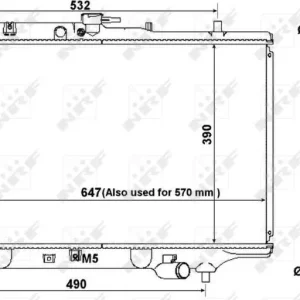 Ograniczona ilość CHŁODNICA WODY MAZDA 323 85-