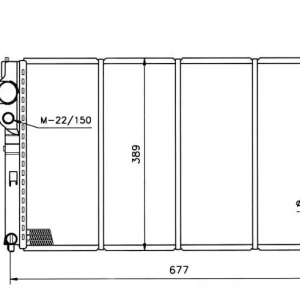 CHŁODNICA WODY PEUGEOT 405 92- Dodaj do koszyka