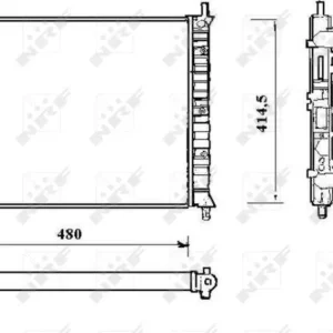 CHŁODNICA WODY FIAT MULTIPLA 99- Szybka dostawa