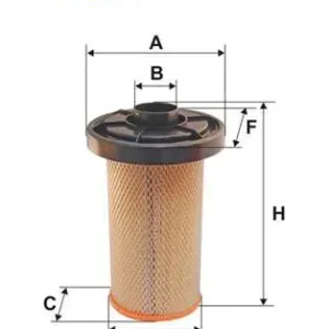 Premium FILTR POWIETRZA CITRO?N C25, FIAT DUCATO (->94), PEUGEOT J5