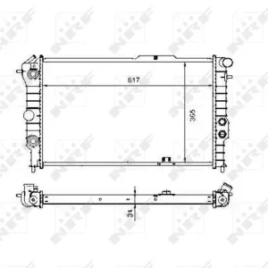 Niska cena CHŁODNICA WODY OPEL VAUXHALL CALIBRA 89-