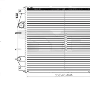 CHŁODNICA WODY 350 * 346 SIL.1.3,1.6 09.91-> Hit sprzedaży