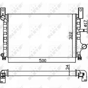 Wyjątkowa oferta CHŁODNICA WODY FORD FIESTA 89-