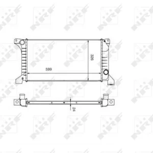Cena promocyjna CHŁODNICA WODY FORD TRANSIT 100 85-