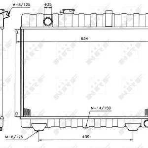 Taniej CHŁODNICA WODY MERCEDES 207D 77-