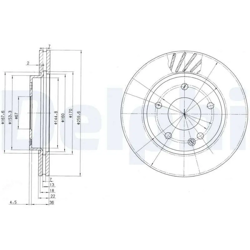TARCZA HAM. PRZEDNIA A 160 , A 160/170CDI ŚR 260X22 Oferta