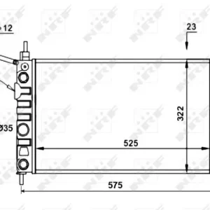 Wybór klientów CHŁODNICA WODY OPEL VAUXHALL KADETT 84-