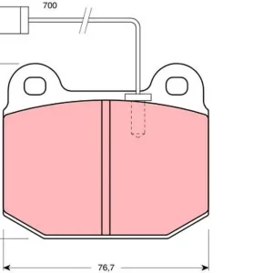Dodaj do koszyka KLOCKI HAM. ALFA ROMEO 75 (162B)