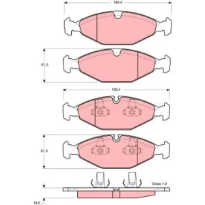 Darmowa dostawa KLOCKI HAM. DAIMLER,JAGUAR DAIMLER (X300),XJ 40, 81,XJ (X300