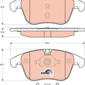 Darmowy zwrot KLOCKI HAM. JAGUAR P. XK 06-/XF 08-
