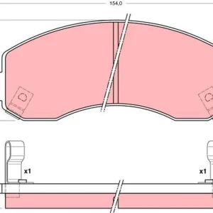 Wysoka jakość KLOCKI HAM. KIA P. K2500/K2700