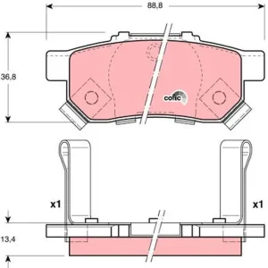 Wyprzedaż KLOCKI HAM. HONDA T. JAZZ 02-/08-/CITY/CIVIC 95-/CRX 92- JP